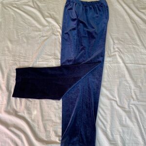 Lands' End Women’s Navy Velvet Pants